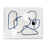 Shop Midblue II Art Print-Abstract, Blue, Horizontal, Neutrals, PC, Rectangle, View All-framed painted poster wall decor artwork