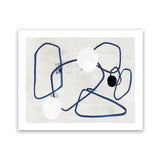 Shop Midblue II Art Print-Abstract, Blue, Horizontal, Neutrals, PC, Rectangle, View All-framed painted poster wall decor artwork