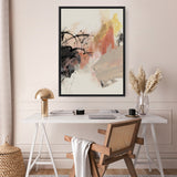 Shop Grapefruit I Canvas Art Print-Abstract, Black, Neutrals, PC, Portrait, Rectangle, View All-framed wall decor artwork