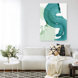 Shop Green Movement I Canvas Art Print-Abstract, Green, PC, Portrait, Rectangle, View All-framed wall decor artwork
