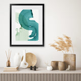 Shop Green Movement I Art Print-Abstract, Green, PC, Portrait, Rectangle, View All-framed painted poster wall decor artwork