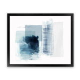 Shop Sheets of Blue II Art Print-Abstract, Blue, Horizontal, PC, Rectangle, View All-framed painted poster wall decor artwork