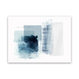 Shop Sheets of Blue II Canvas Art Print-Abstract, Blue, Horizontal, PC, Rectangle, View All-framed wall decor artwork