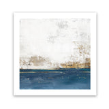 Shop Golden Horizon I (Square) Art Print-Abstract, Blue, Neutrals, PC, Square, View All-framed painted poster wall decor artwork