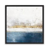 Shop Golden Horizon II (Square) Canvas Art Print-Abstract, Blue, Neutrals, PC, Square, View All-framed wall decor artwork