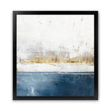 Shop Golden Horizon II (Square) Art Print-Abstract, Blue, Neutrals, PC, Square, View All-framed painted poster wall decor artwork