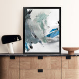 Shop Dazzle II Art Print-Abstract, Blue, PC, Portrait, Rectangle, View All-framed painted poster wall decor artwork