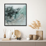 Shop Radiant Night (Square) Canvas Art Print-Abstract, Green, PC, Square, View All-framed wall decor artwork