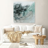 Shop Radiant Night (Square) Canvas Art Print-Abstract, Green, PC, Square, View All-framed wall decor artwork