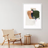 Shop Patchwork Pieces I Canvas Art Print-Abstract, Green, Neutrals, PC, Portrait, Rectangle, View All-framed wall decor artwork