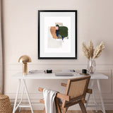 Shop Patchwork Pieces I Art Print-Abstract, Green, Neutrals, PC, Portrait, Rectangle, View All-framed painted poster wall decor artwork