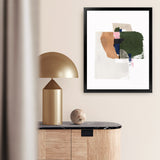 Shop Patchwork Pieces I Art Print-Abstract, Green, Neutrals, PC, Portrait, Rectangle, View All-framed painted poster wall decor artwork