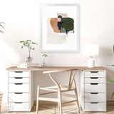 Shop Patchwork Pieces I Art Print-Abstract, Green, Neutrals, PC, Portrait, Rectangle, View All-framed painted poster wall decor artwork