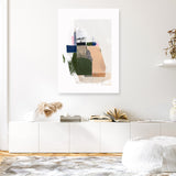 Shop Patchwork Pieces II Canvas Art Print-Abstract, Green, Neutrals, PC, Portrait, Rectangle, View All-framed wall decor artwork