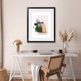 Shop Patchwork Pieces II Art Print-Abstract, Green, Neutrals, PC, Portrait, Rectangle, View All-framed painted poster wall decor artwork