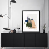 Shop Patchwork Pieces II Art Print-Abstract, Green, Neutrals, PC, Portrait, Rectangle, View All-framed painted poster wall decor artwork