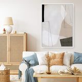 Shop Transparent I Canvas Art Print-Abstract, Neutrals, PC, Portrait, Rectangle, View All-framed wall decor artwork