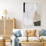 Shop Transparent I Canvas Art Print-Abstract, Neutrals, PC, Portrait, Rectangle, View All-framed wall decor artwork