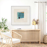 Shop Square Form I (Square) Canvas Art Print-Abstract, Blue, Neutrals, PC, Square, View All-framed wall decor artwork