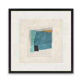 Shop Square Form I (Square) Canvas Art Print-Abstract, Blue, Neutrals, PC, Square, View All-framed wall decor artwork