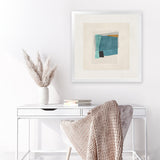Shop Square Form I (Square) Art Print-Abstract, Blue, Neutrals, PC, Square, View All-framed painted poster wall decor artwork