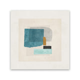 Shop Square Form II (Square) Canvas Art Print-Abstract, Blue, Neutrals, PC, Square, View All-framed wall decor artwork