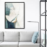 Shop Merging I Canvas Art Print-Abstract, Blue, Neutrals, PC, Portrait, Rectangle, View All-framed wall decor artwork