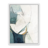Shop Merging I Canvas Art Print-Abstract, Blue, Neutrals, PC, Portrait, Rectangle, View All-framed wall decor artwork