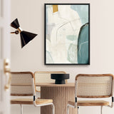 Shop Merging II Canvas Art Print-Abstract, Blue, Neutrals, PC, Portrait, Rectangle, View All-framed wall decor artwork