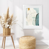 Shop Merging II Art Print-Abstract, Blue, Neutrals, PC, Portrait, Rectangle, View All-framed painted poster wall decor artwork