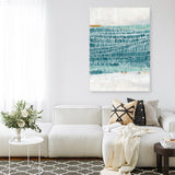 Shop Ocean Park I Canvas Art Print-Abstract, Blue, PC, Portrait, Rectangle, View All-framed wall decor artwork