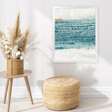 Shop Ocean Park I Art Print-Abstract, Blue, PC, Portrait, Rectangle, View All-framed painted poster wall decor artwork