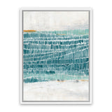 Shop Ocean Park I Canvas Art Print-Abstract, Blue, PC, Portrait, Rectangle, View All-framed wall decor artwork
