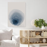 Shop Beside the Sea II Canvas Art Print-Abstract, Blue, PC, Portrait, Rectangle, View All-framed wall decor artwork