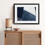 Shop Blue Merge Art Print-Abstract, Blue, Horizontal, PC, Rectangle, View All-framed painted poster wall decor artwork