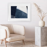 Shop Blue Merge Art Print-Abstract, Blue, Horizontal, PC, Rectangle, View All-framed painted poster wall decor artwork