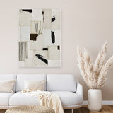 Shop Splattering I Canvas Art Print-Abstract, Neutrals, PC, Portrait, Rectangle, View All-framed wall decor artwork