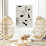 Shop Splattering I Canvas Art Print-Abstract, Neutrals, PC, Portrait, Rectangle, View All-framed wall decor artwork