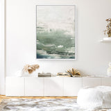 Shop Emerald Daze I Canvas Art Print-Abstract, Green, PC, Portrait, Rectangle, View All-framed wall decor artwork