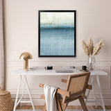 Shop August Rush II Art Print-Abstract, Blue, PC, Portrait, Rectangle, View All-framed painted poster wall decor artwork