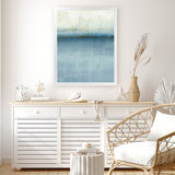 Shop August Rush II Art Print-Abstract, Blue, PC, Portrait, Rectangle, View All-framed painted poster wall decor artwork