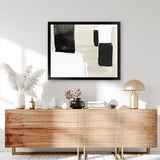 Shop Checkmate Art Print-Abstract, Black, Horizontal, Neutrals, PC, Rectangle, View All-framed painted poster wall decor artwork