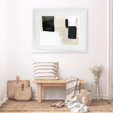 Shop Checkmate Art Print-Abstract, Black, Horizontal, Neutrals, PC, Rectangle, View All-framed painted poster wall decor artwork