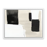 Shop Checkmate Canvas Art Print-Abstract, Black, Horizontal, Neutrals, PC, Rectangle, View All-framed wall decor artwork