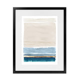 Shop White Sands Art Print-Abstract, Blue, Neutrals, PC, Portrait, Rectangle, View All-framed painted poster wall decor artwork
