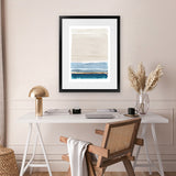 Shop White Sands Art Print-Abstract, Blue, Neutrals, PC, Portrait, Rectangle, View All-framed painted poster wall decor artwork