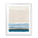 Shop White Sands Art Print-Abstract, Blue, Neutrals, PC, Portrait, Rectangle, View All-framed painted poster wall decor artwork