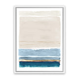 Shop White Sands Canvas Art Print-Abstract, Blue, Neutrals, PC, Portrait, Rectangle, View All-framed wall decor artwork