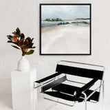 Shop Shimmering Path (Square) Canvas Art Print-Abstract, Blue, Landscape, Neutrals, PC, Square, View All-framed wall decor artwork