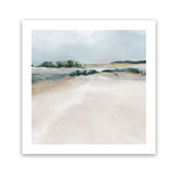 Shop Shimmering Path (Square) Art Print-Abstract, Blue, Landscape, Neutrals, PC, Square, View All-framed painted poster wall decor artwork